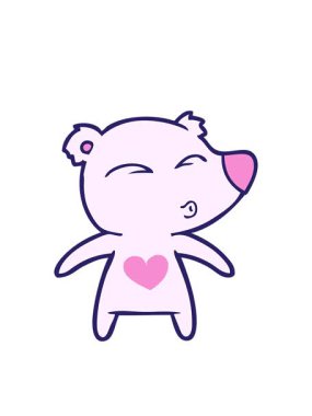 yanıp sönen radyal çizgiler çizgi film ıslık çalan ayının animasyonu