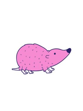 Kalk ve çizgi film cadısının animasyonunu yüzdür.