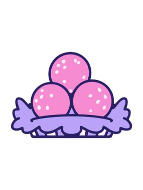 Geleneksel Brezilya kızarmış Bolinho çizgi filminin animasyonunu canlandırın.