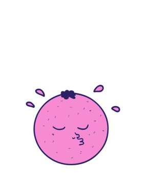 Yüzü turuncu çizgi filmin animasyonunu genişletiyor.