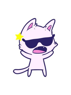 Parlayan yıldızlar konuşan kedi çizgi filminin animasyonunu etkiler.