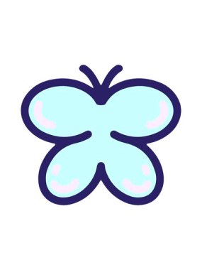 Basit bir kelebek çizgi filminin canlandırmasını salla ve durdur