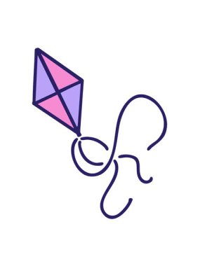 Brezilya geleneksel uçurtmasının hareketli animasyonu