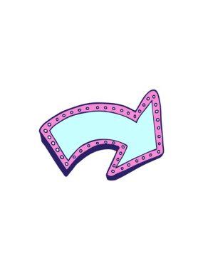 ok pankartı tasarımının bölünme efekti canlandırması