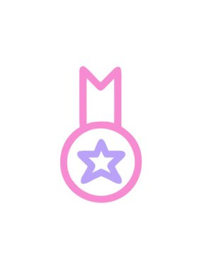 Madalya ödülü simgesinin canlandırmasını salla ve durdur