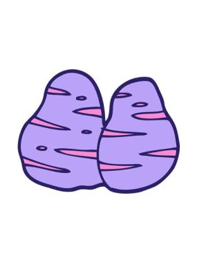 Çizgi filmdeki patateslerin hareketli animasyonları