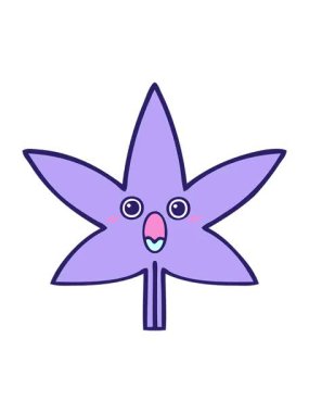 bir sonbahar yaprağının karikatürünün efekt canlandırması