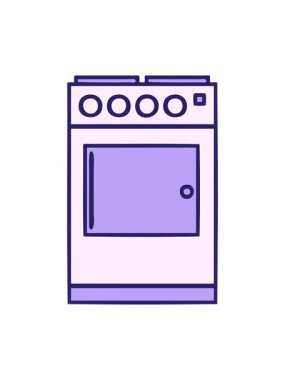 Fırın ve fırının tatlı çizgi filminin hareketli animasyonu