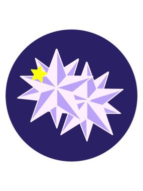 Parıldayan yıldızlar yıldızların ikonik dövme şeklindeki görüntülerinin canlandırılmasını etkiler.