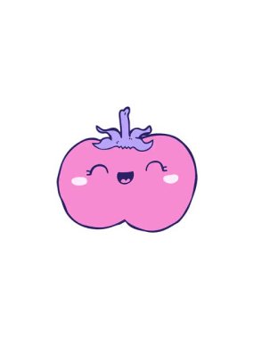 Çizgi film domates sanatının gösterişli satış animasyonu