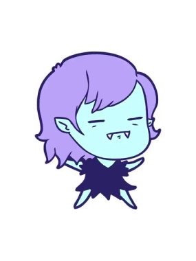 Ölümsüz vampir kızın titreyen hareketli animasyonu