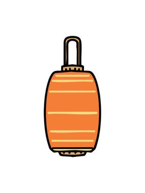 Geleneksel Japon kağıt fenerinin parlak ışık efektleri