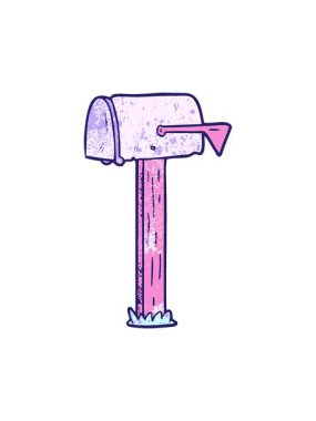 karikatür posta kutusunun canlandırmasını bob ve duraklat