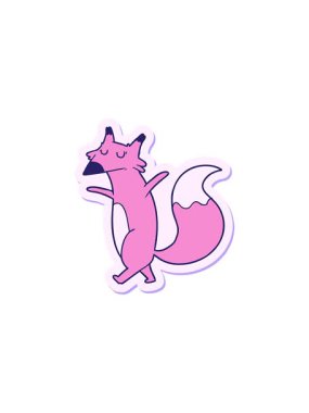 Çizgi film tilkisinin çıkartmasının ayrıştırıcı etkisi