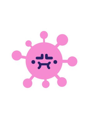 Canı sıkkın virüsün animasyonuna dikkat çekmek