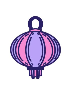 Işıkla parlayan asılı bir fenerin canlandırma efekti