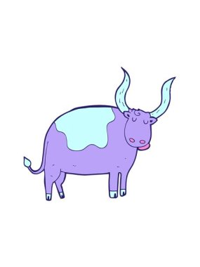 Öküz çizgi filminin hareketli animasyonunu oynat