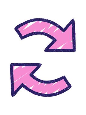 Geri Dönüşüm Okları Tebeşir Çiziminin Hareketli Canlandırması