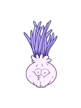 bir soğanın pixelize etkisi canlandırması