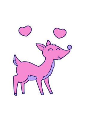 dönen kalpler geyik çiziminin animasyonu