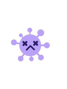 Etkilenmemiş ölü virüsün yatay titreşimli animasyonu