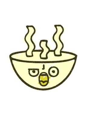 Sıcak Çorba Tebeşiri Çiziminin renk animasyonu değişiyor