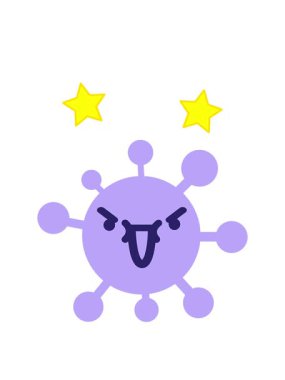 dönen yıldızlar şeytani virüsün animasyonu