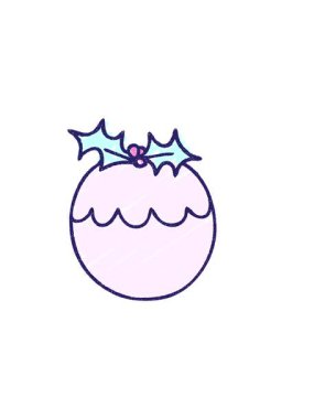 Noel pudinginin yatay titreşimli animasyonu