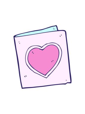 Karikatür aşk kartı animasyonunun basıncını patlatmak