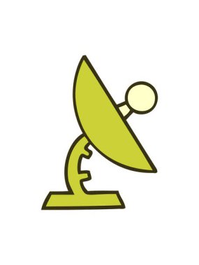 Uydu anteninin sevimli çizgi filminin renk animasyonu değişiyor