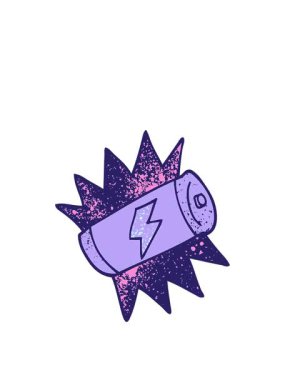 Çizgi filmin animasyonunu genişletiyorum. Tamamen şarj edilmiş pil.