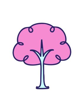 Çiçek açmış bir kiraz ağacının hareketli animasyonu