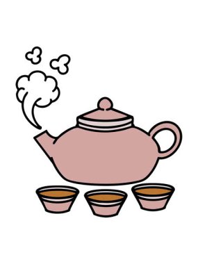 Japon çaydanlığını salla ve durdur, fincanla kaynat.