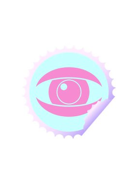 Göz alıcı grafiksel vektör dairesel soyma etiketinin bölünme etkisi canlandırması