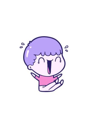 Çizgi film adamının yanıp sönen radyal çizgileri