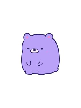 Sevimli üzgün ayı çizgi filminin yıldız patlaması etkisi animasyonu