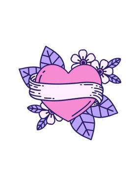 Bir kalp ve bayrağın biçimlendirilmiş görüntüsünün hareketli canlandırması