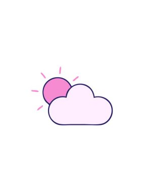 Satışlar güneş ışığı ve bulutun animasyonu