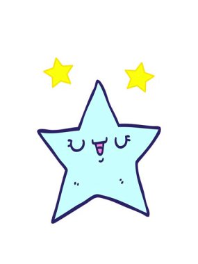 dönen yıldızlar yıldız çizgi filminin animasyonu