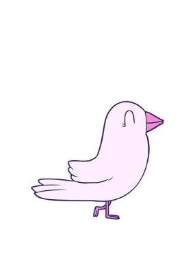 Eğlenceli çizgi film karakterinin zıplama hareketi animasyonu