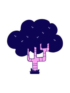 elma ağacı illüstrasyonunun neon ışık efekti canlandırması