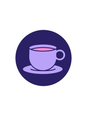 Bir fincan kahve ikonik dövme imajının gösterişli satış animasyonu