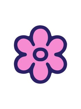 Sevimli çiçek tasarımı çizgi filminin hareketli animasyonu