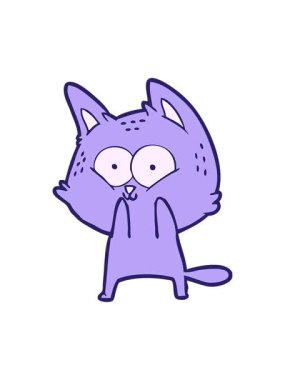 çizgi film kedisinin hareketli animasyonu