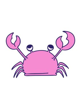 el çiziminin animasyonunu bob ve duraklat neşeli yengeç çizgi filmi