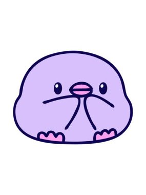 Yavru kuşun neon ışık efekti animasyonu