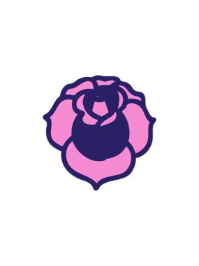 Dövme stili dekoratif çiçek çiziminin yıldız patlaması etkisi animasyonu