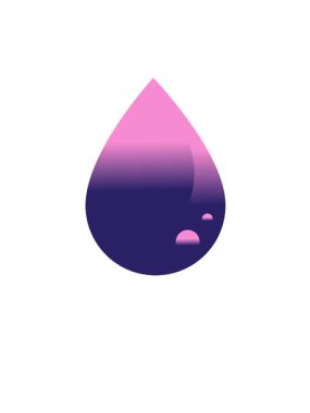 Bir kan damlası grafik vektör resmetme simgesinin yükselişi ve yüzdürülmesi