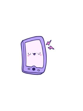 Sevimli çizgi film arabasının yatay titreşimli animasyonu