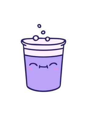 Titreyen el animasyonu çizilmiş garip çizgi film bira şişesi